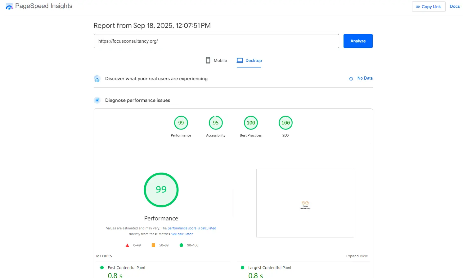 تحقيق درجات مثالية 100 في Google PageSpeed Insights للأداء، وإمكانية الوصول، وأفضل الممارسات، وتحسين محركات البحث (SEO).